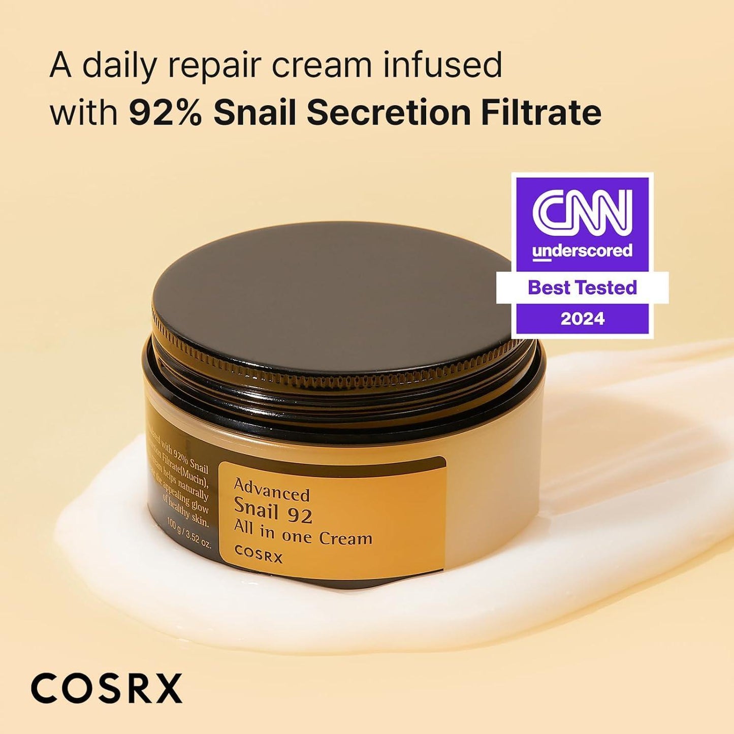 [Cosrx] ADVANCED SNAIL 92 ALL IN ONE CREAM 100ML