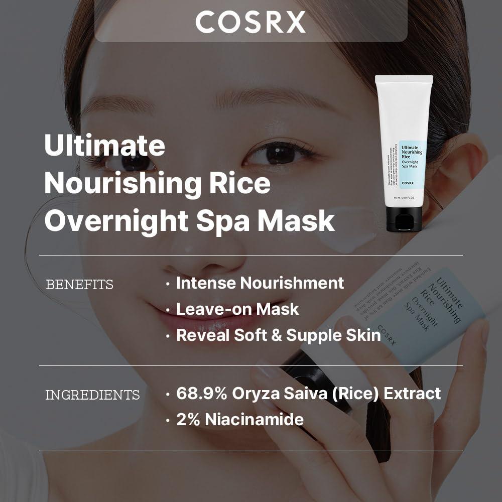 [Cosrx] ULTIMATE NOURISHING RICE OVERNIGHT SPA MASK 60ML
