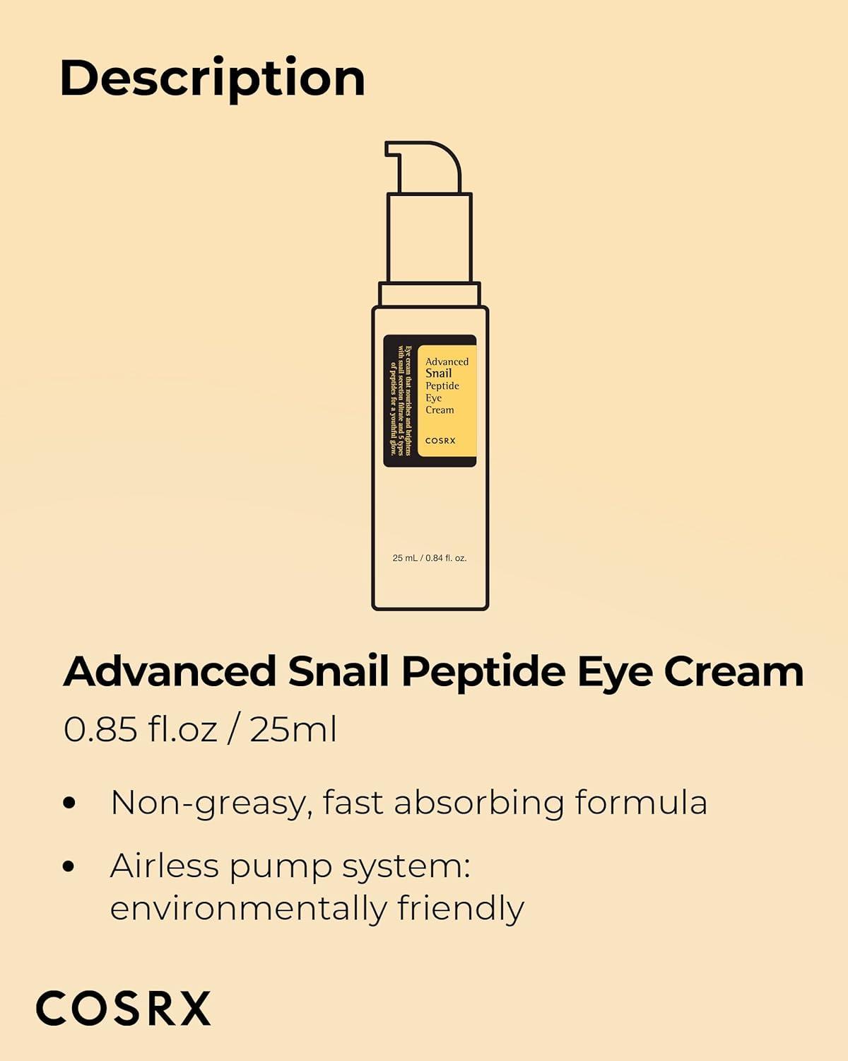 [Cosrx] ADVANCED SNAIL PEPTIDE EYE CREAM 25ML